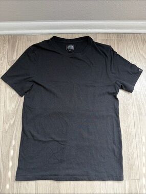 Solid Black Men's Crew Neck T-Shirt